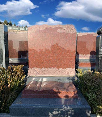 沈陽(yáng)墓地陶然玫瑰園印度紅墓碑價(jià)格