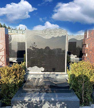 沈陽墓園陶然玫瑰園印度黑墓碑展示